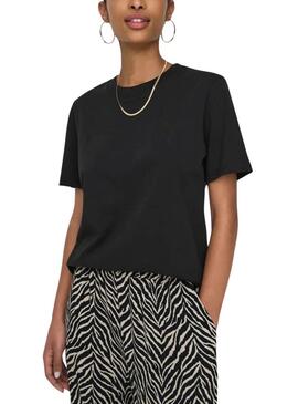 T-shirt Only Monja noir pour femme