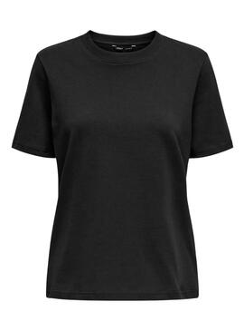 T-shirt Only Monja noir pour femme