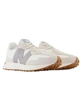 Sneakers New Balance 327 blanc et bleu pour femme
