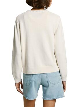 Maillot Pepe Jeans Nuna blanc pour femme