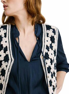 Gilet Pepe Jeans Olivia crochet pour femme