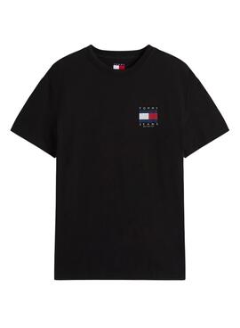 T-shirt Tommy Jeans Flag noir pour homme