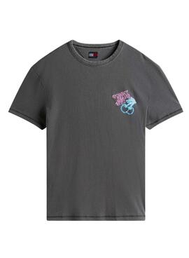 T-shirt Tommy Jeans Novelty gris pour homme