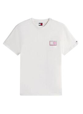T-shirt Tommy Jeans Slim Pop blanc pour homme