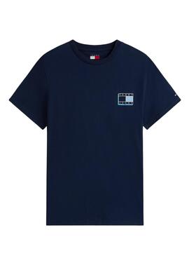 T-shirt Tommy Jeans Slim Pop bleu marine pour homme