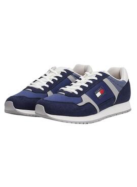 Chaussures de sport Tommy Jeans Runner Casual bleu pour homme
