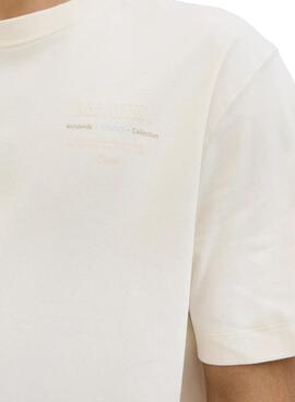 T-shirt Jack and Jones Urban beige pour homme