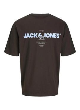 T-shirt Jack and Jones Bradley brun pour homme