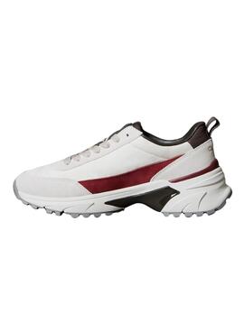 Baskets Calvin Klein Jeans Hike Runner blanc pour femme.