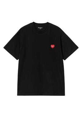 T-shirt Carhartt Heart noire pour homme.