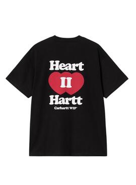 T-shirt Carhartt Heart noire pour homme.