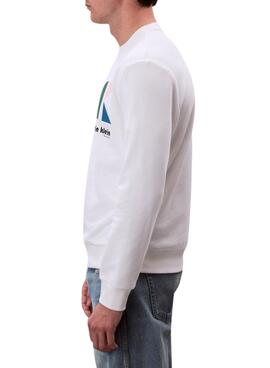 Sweat-shirt Calvin Klein Jeans Bauhaus blanc pour homme