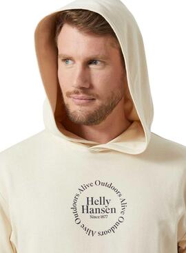 Sweatshirt Helly Hansen Core beige pour homme