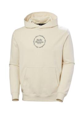 Sweatshirt Helly Hansen Core beige pour homme