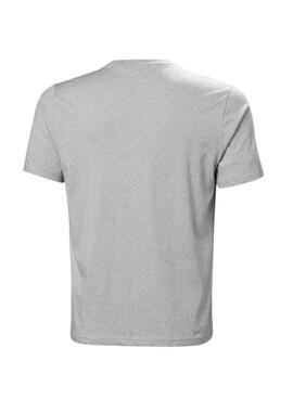 T-shirt Helly Hansen Logo gris pour homme