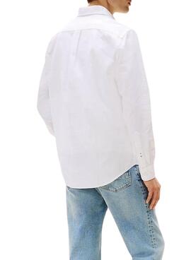 Chemise Tommy Hilfiger Solid Heritage Oxford blanc pour homme