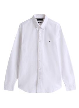 Chemise Tommy Hilfiger Solid Heritage Oxford blanc pour homme