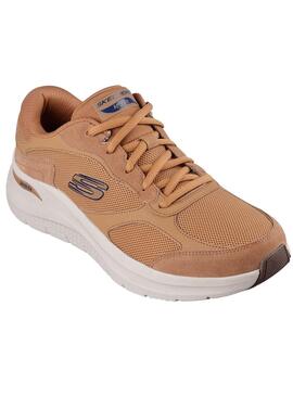Chaussures Skechers Arch Fit marron pour homme