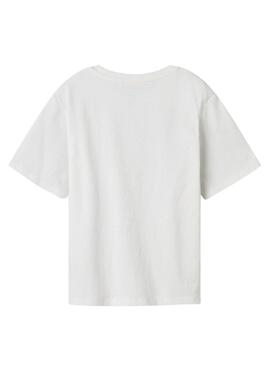 Maillot Name It Lise Marie blanc pour fille.