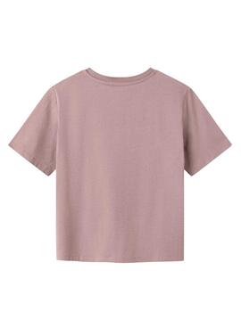 T-shirt Name It Lise Marie violet pour fille