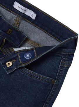 Pantalon Name It Rose bleu marine pour fille