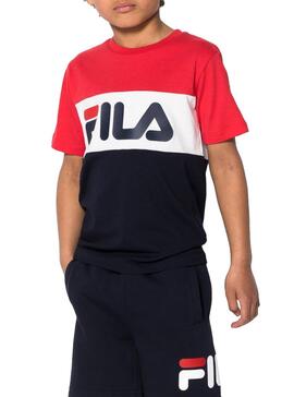 T-Shirt Fila Classic Blocked Multicolore Enfante