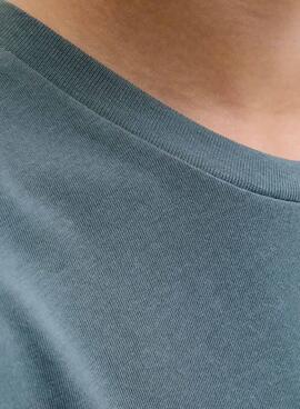 T-shirt Jack and Jones bleue pour enfant.