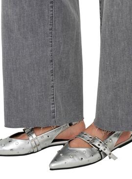 Jean Only Lann Madison gris pour femme