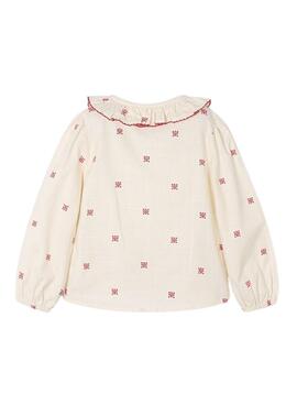 Blouse Mayoral à col volant imprimé pour fille