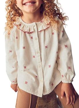 Blouse Mayoral à col volant imprimé pour fille