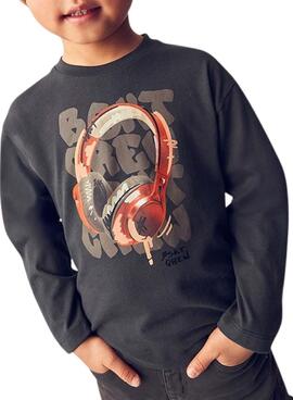 T-shirt Mayoral cascos gris pour garçon