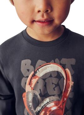 T-shirt Mayoral cascos gris pour garçon