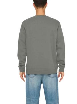 Sweat à capuche Only and Sons Dawson vert pour homme