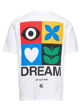 T-shirt Only and Sons Art not War blanche pour homme