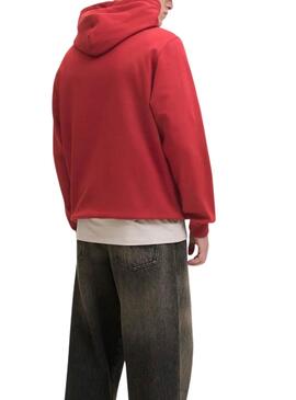 Sweatshirt Jack and Jones Norrebo red for men
