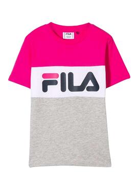 T-Shirt Fila Classic Logo Rose Fille