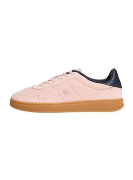 Chaussures Tommy Hilfiger Heritage rose pour femme.