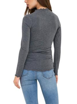 Pullover Only Glamour gris pour femme