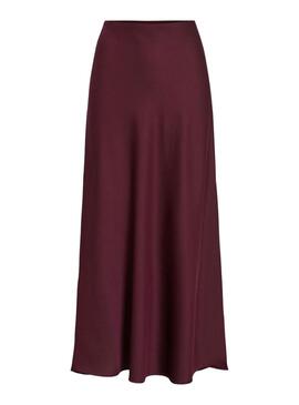 Jupe Vila Viellette grenat pour femme