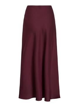 Jupe Vila Viellette grenat pour femme