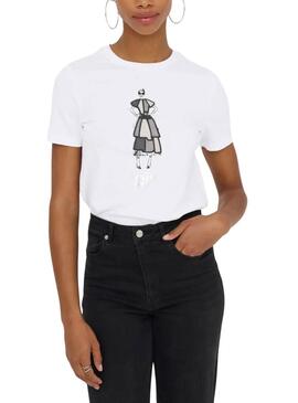 Maillot blanc Only Emma pour femme