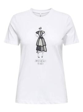 Maillot blanc Only Emma pour femme