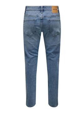 Jean Only and Sons Loom en denim clair pour homme