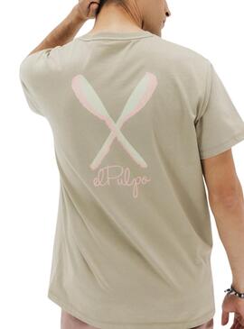 T-shirt El Pulpo Palas vert pour homme.