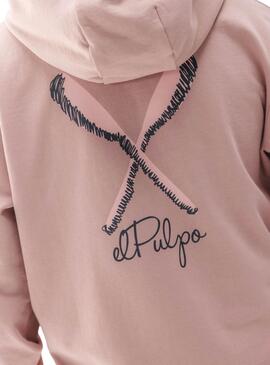 Sweat-shirt Le Poulpe Palas rose poudré pour homme