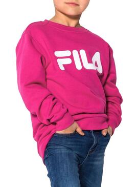 Sweat Fila Classic Logo Rose Fille