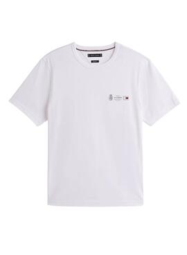 T-shirt Tommy Hilfiger Small Crest blanc pour homme