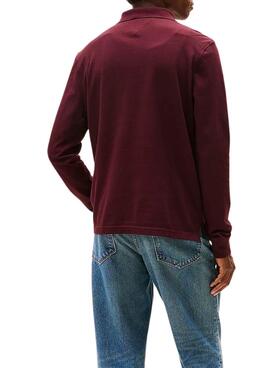 Polo Tommy Hilfiger 1985 bordeaux pour homme