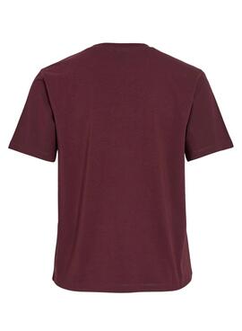 T-shirt Vila Vinora grenat avec impression pour femme