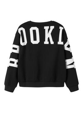 Sweat-shirt Name It Nevea noir décontracté pour fille